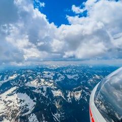 Flugwegposition um 12:10:42: Aufgenommen in der Nähe von Donnersbachwald, 8953, Österreich in 3056 Meter